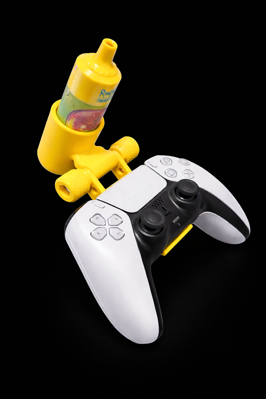 Support puff manette PS5-9K – Jaune