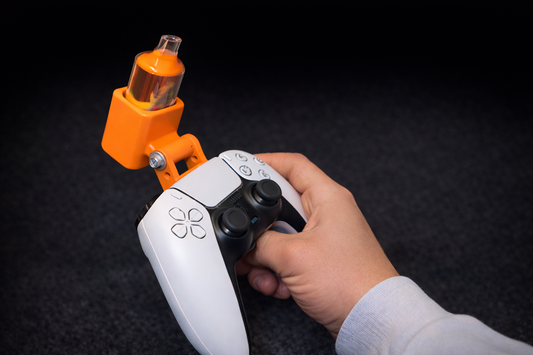 Support puff manette PS5 – Orange